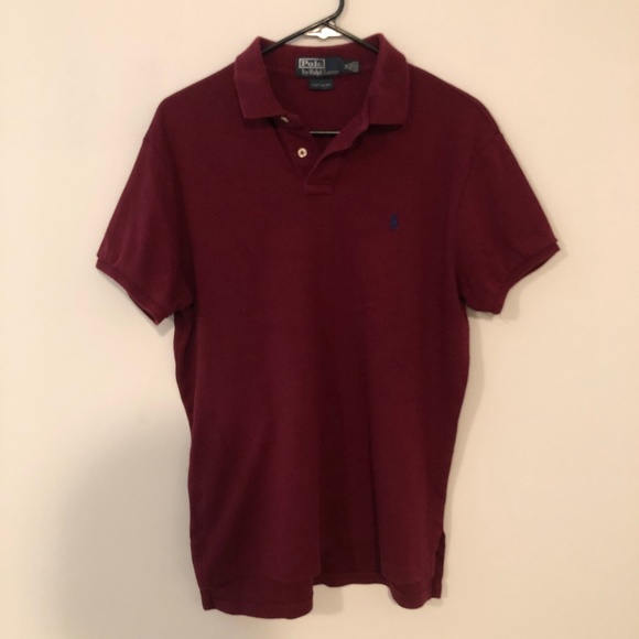 Ralph Lauren Maroon Burgundy Polo - Picture 1 of 4